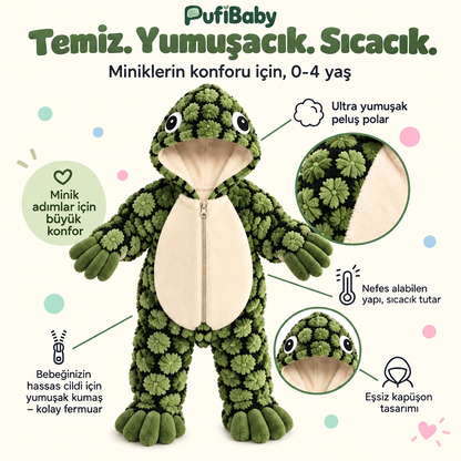 PufiBaby™ Peluş Kaplumbağa Tulum