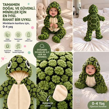 PufiBaby™ Peluş Kaplumbağa Tulum