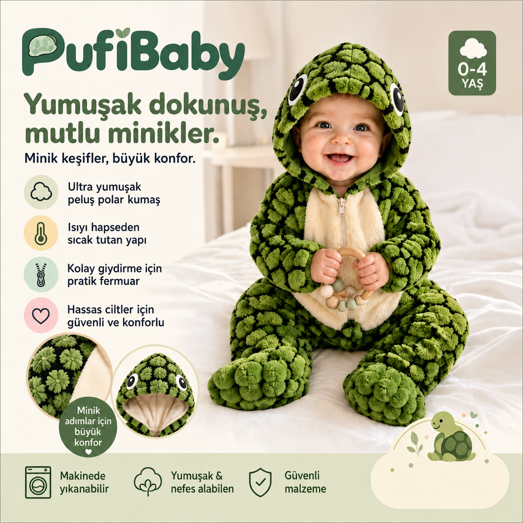 İlk Adımlarda Bebeğinizin Başını & Sırtını Kusursuz Korur